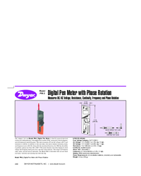 Thumbnail of document Data Sheet - PM-2 Digital Pen Meter with Phase Rotation